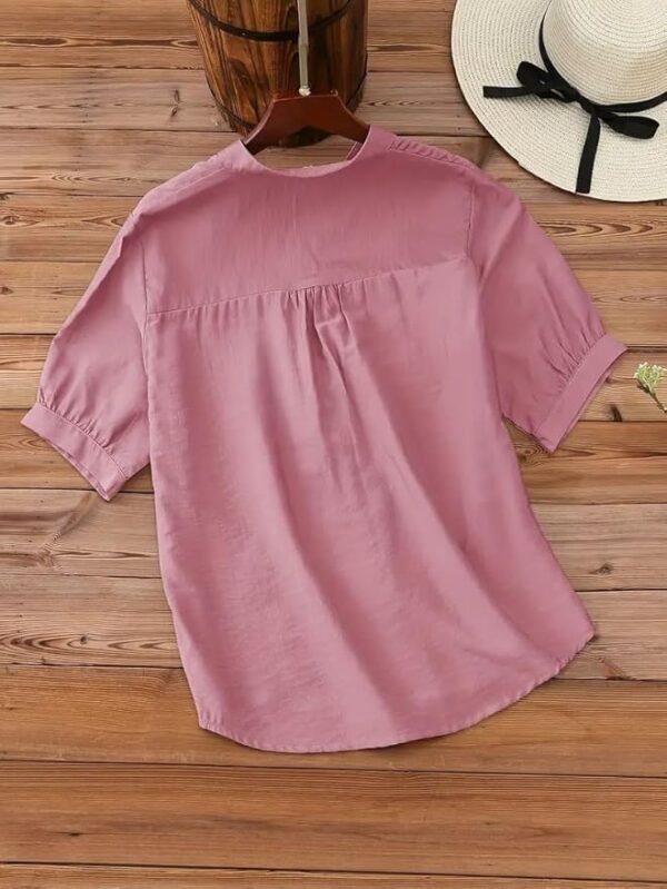 LITZO Shirts for Women – Korean Style Long Sleeve Oversized Button Down | Plus Size Workwear Top for Office & Casual Wear (L-98-101)About this item Women's Printed Shirt for Women's | Plus Size Workwear Top for Office & Casual Wear | Tops for Woman Shirts | Shirt for Women Stylish Western Occasion: Casual || Party || Beach || Formal || Meeting || Office wear Fabric : Cotton Blend Shape- Fit and Flare SIZE GUIDE: Please use image infographics and size charts for your perfect western wear tops, larger size is recommended for having oversized shirt fit type Additional Information ManufacturerLITZO, LITZO , 395004 , SURAT , GUJRAT PackerLITZO , 395004 , SURAT , GUJRAT ImporterLITZO , 395004 , SURAT , GUJRAT Item Weight250 g Item Dimensions LxWxH10 x 11 x 2 Centimeters Generic NameShirt - Image 4